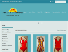 Tablet Screenshot of mirasolswimwear.com